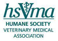 Humane Society Veterinary Medical Association (HSVMA) logo with a veterinary caduceus symbol integrated into the letters.